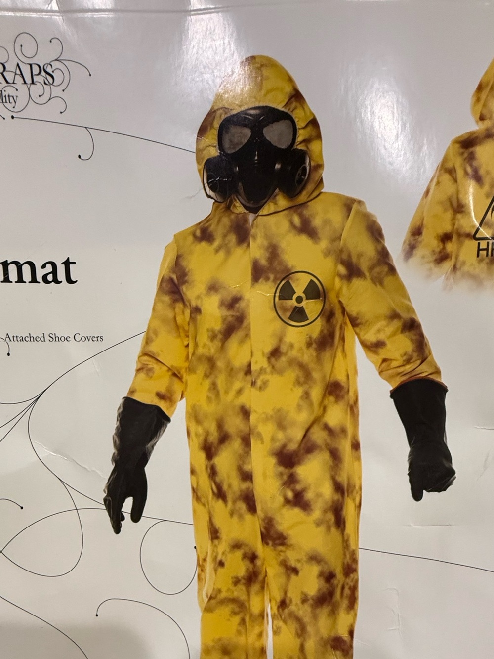 Underwraps Men’s Yellow Biohazard Hazmat Costume with Hood